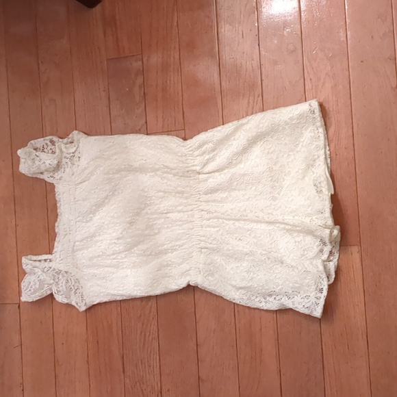 The Children's Place Other - White Girls Lace Shorts Romper